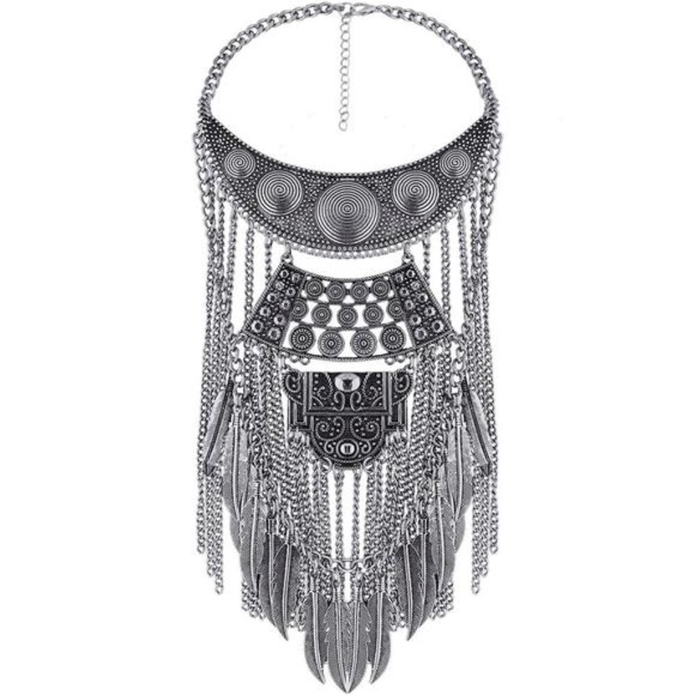 Exaggerated Vintage Maxi Choker Statement Collar Necklace Pendants